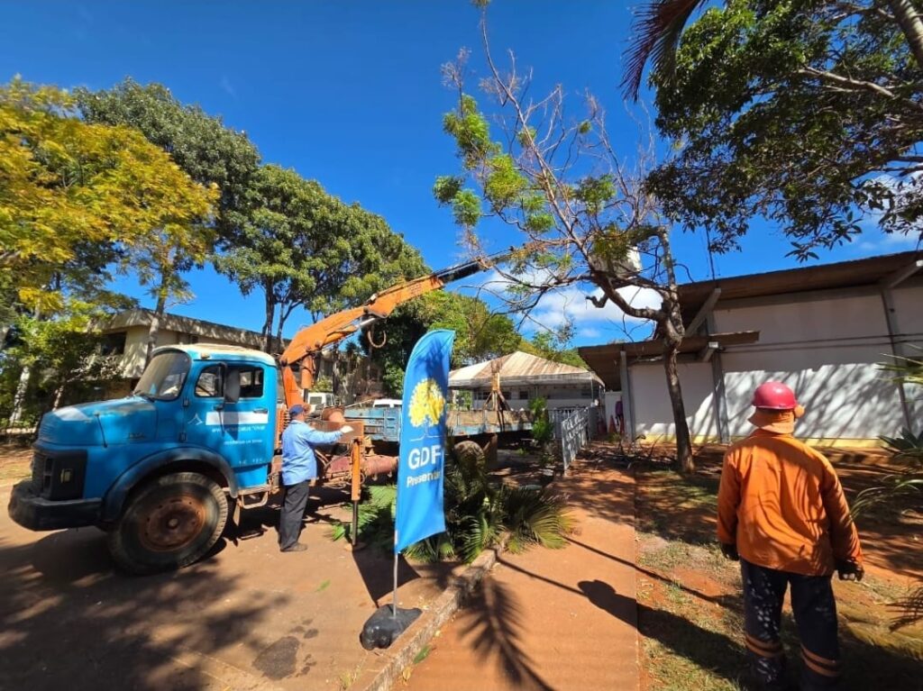 Zeladoria no Plano Piloto tem limpeza no Deck Sul, operação tapa-buraco na 705 Norte e melhorias em UBSs da região