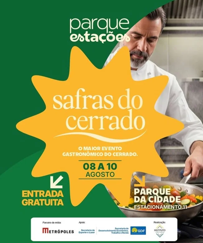 Safras do Cerrado leva os sabores da região ao Parque da Cidade neste fim de semana