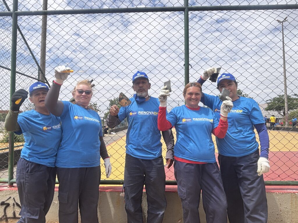 Começa a revitalização da quadra de esportes da Praça do Trabalhador em Ceilândia