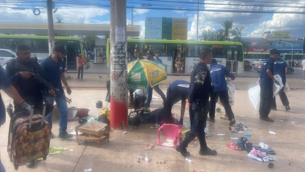 Operação reforça limpeza, segurança e organização no centro de Ceilândia