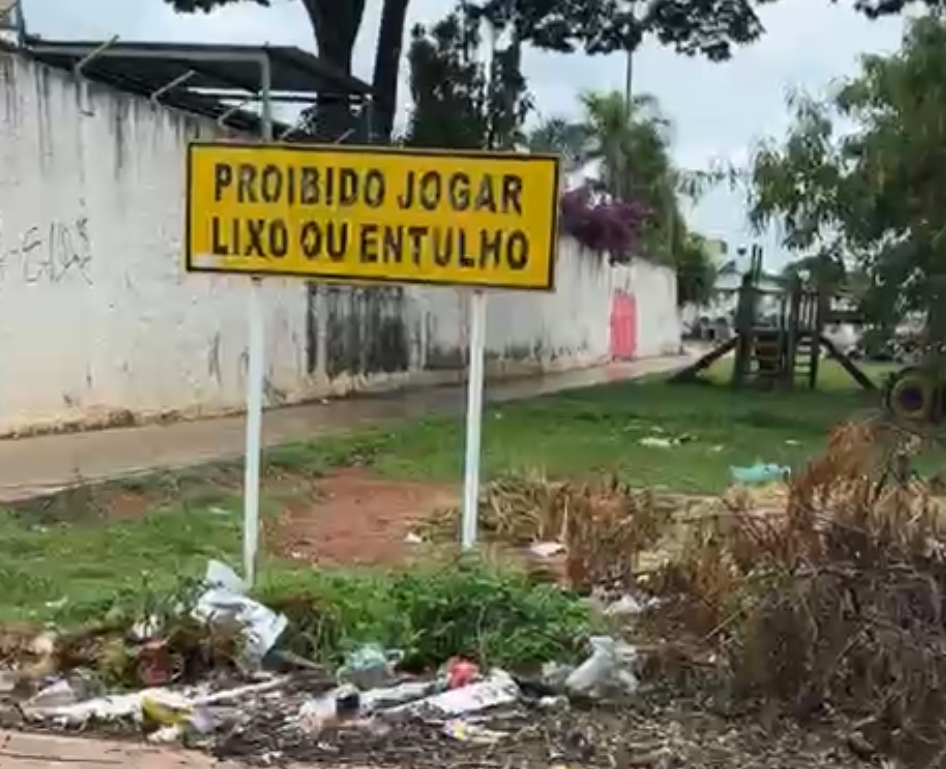 Administração de Ceilândia realiza limpeza total no entorno do CEF 14 do P Sul